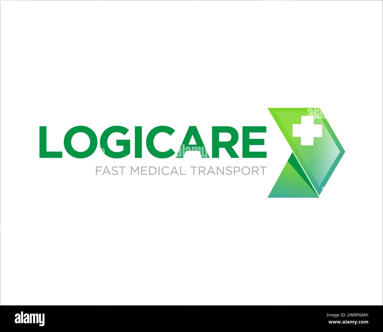 logo de transport médical rapide conçoit simple moderne pour la clinique et la logistique de la santé Illustration de Vecteur