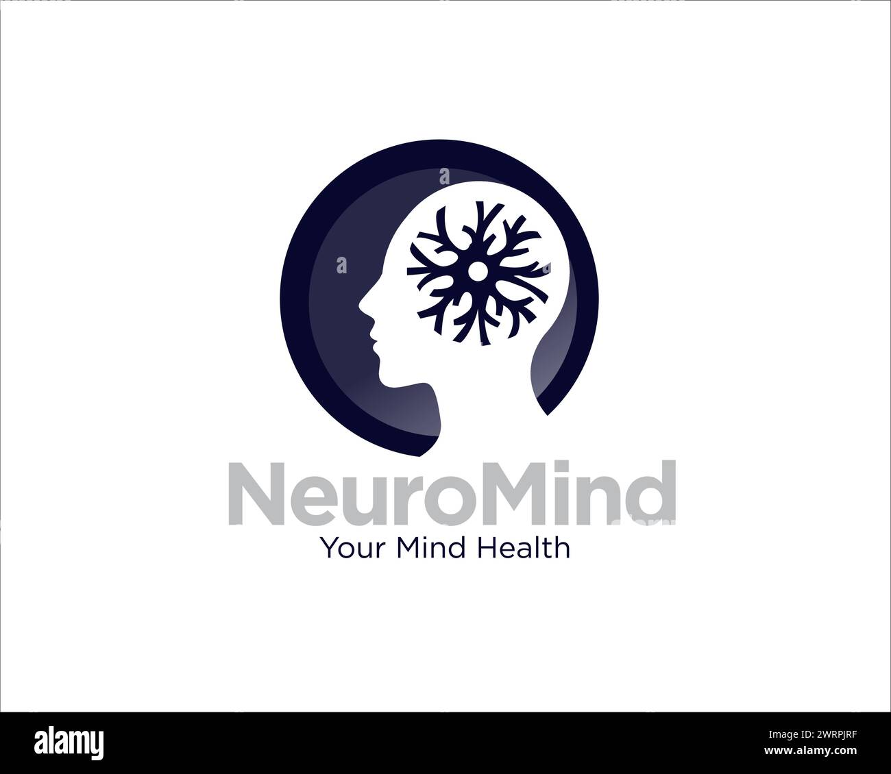 neuron mind logo pour le logo de service médical et consulter Illustration de Vecteur