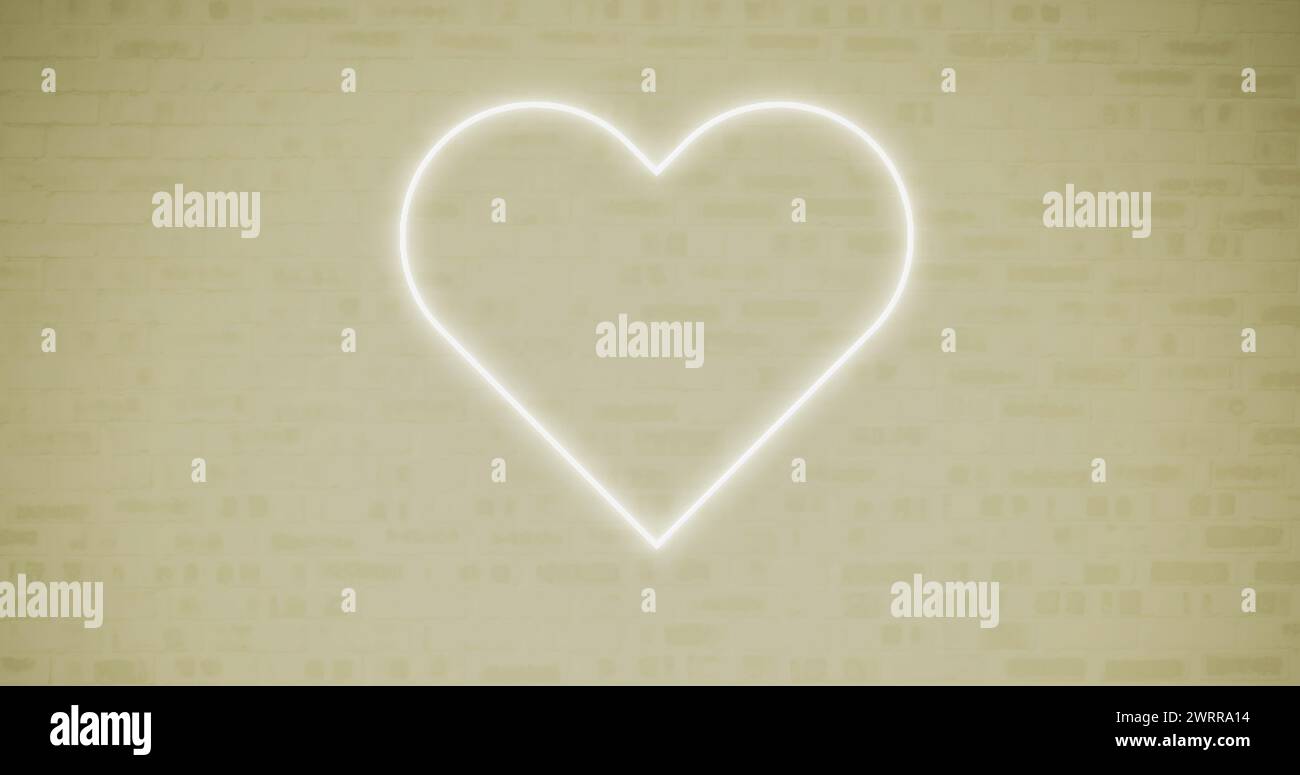 Image d'un signe de néon rouge pouces vers le bas sur le mur de briques 4k Banque D'Images