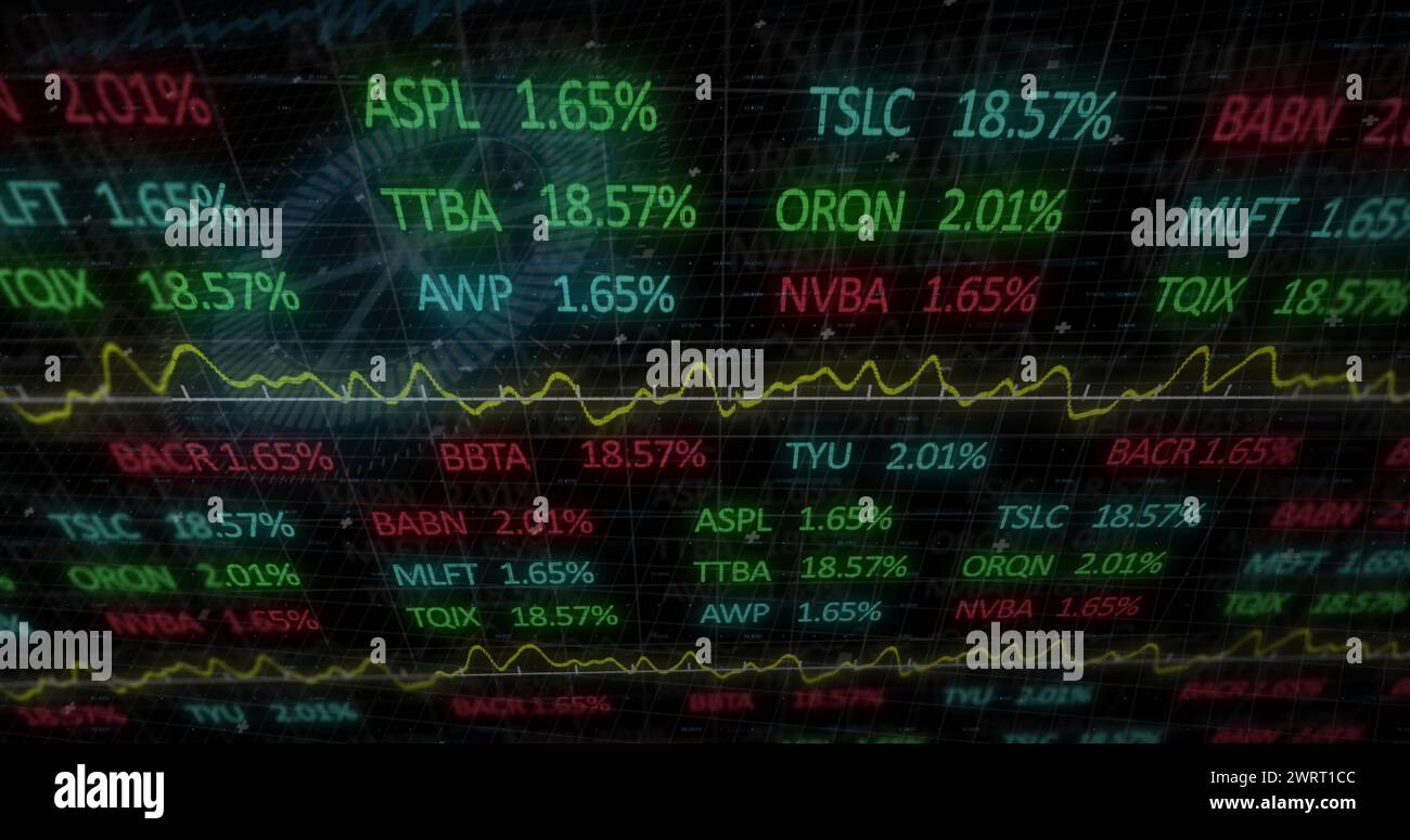 Cette image parle de la finance, de l'économie et de la technologie mondiales Banque D'Images