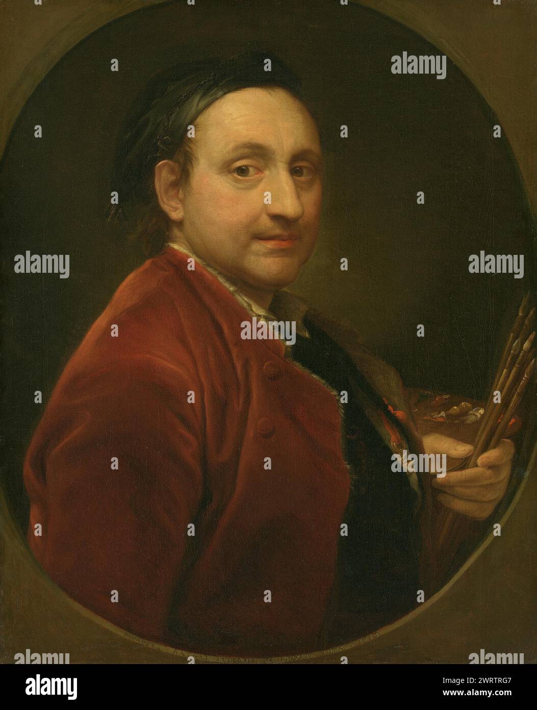 Autoportrait de Pompeo Batoni Banque D'Images