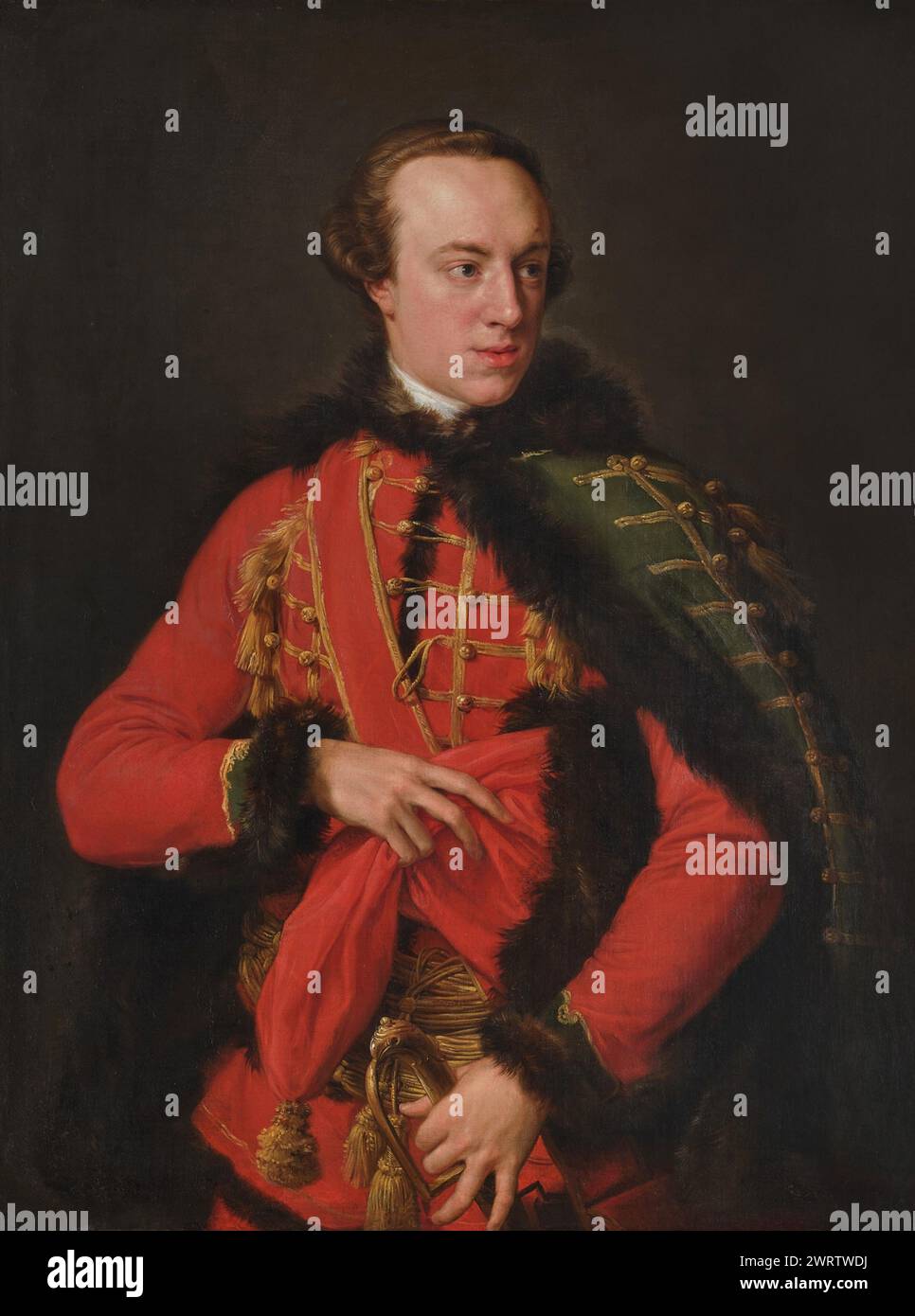 Portrait de Stephen Beckingham, 1752. Pompeo Batoni Banque D'Images