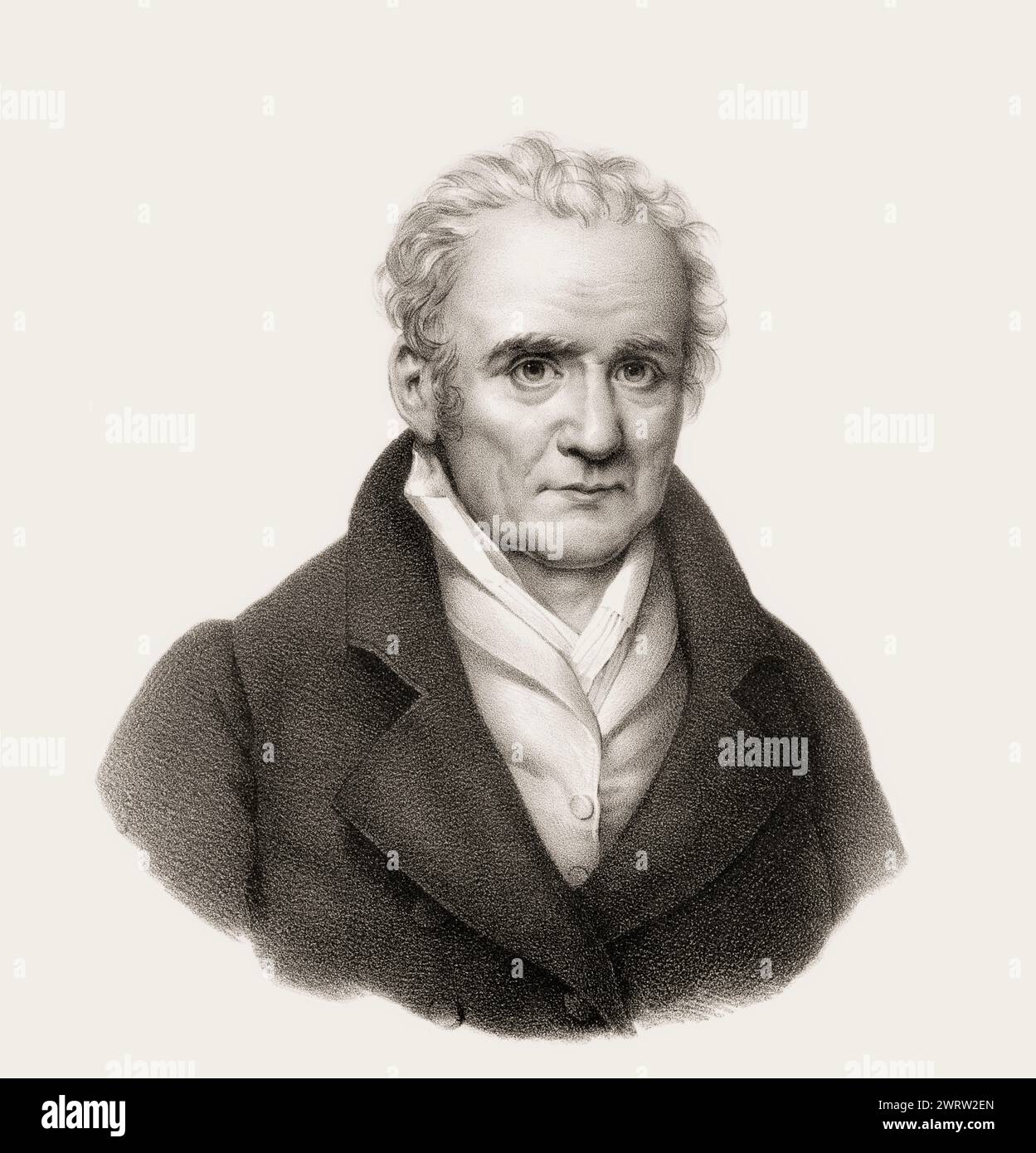 Gaspard Monge, comte de Péluse, 1746 – 1818, mathématicien français Banque D'Images