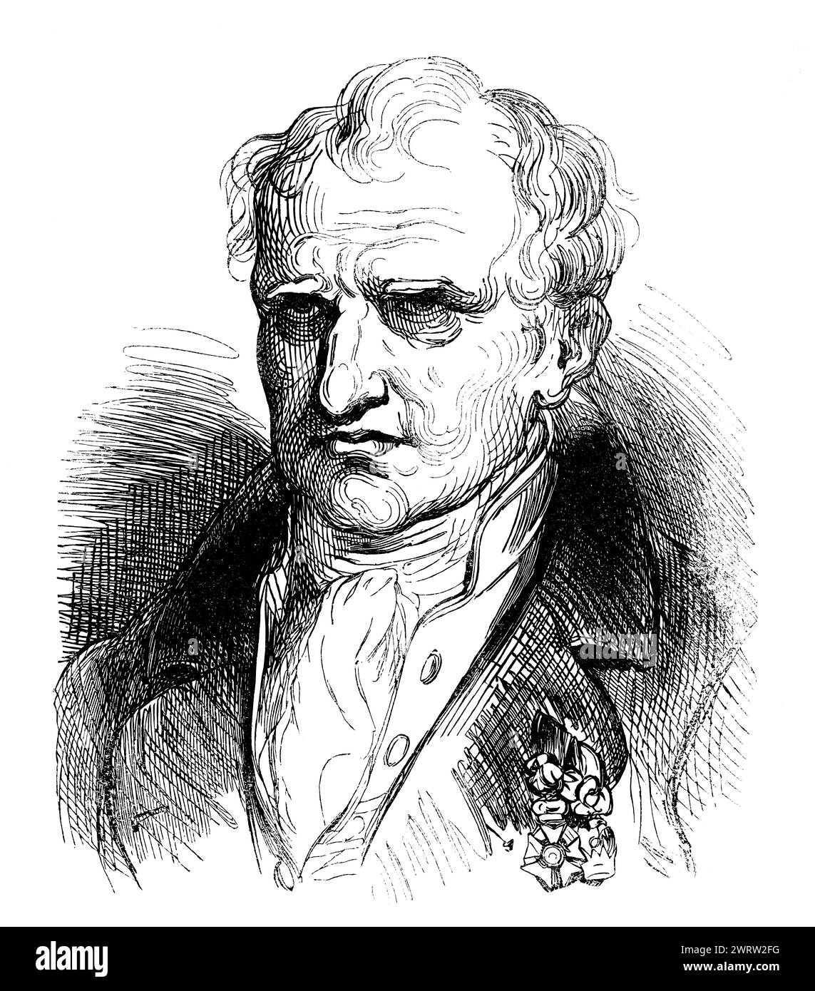Gaspard Monge, comte de Péluse, 1746 – 1818, mathématicien français Banque D'Images