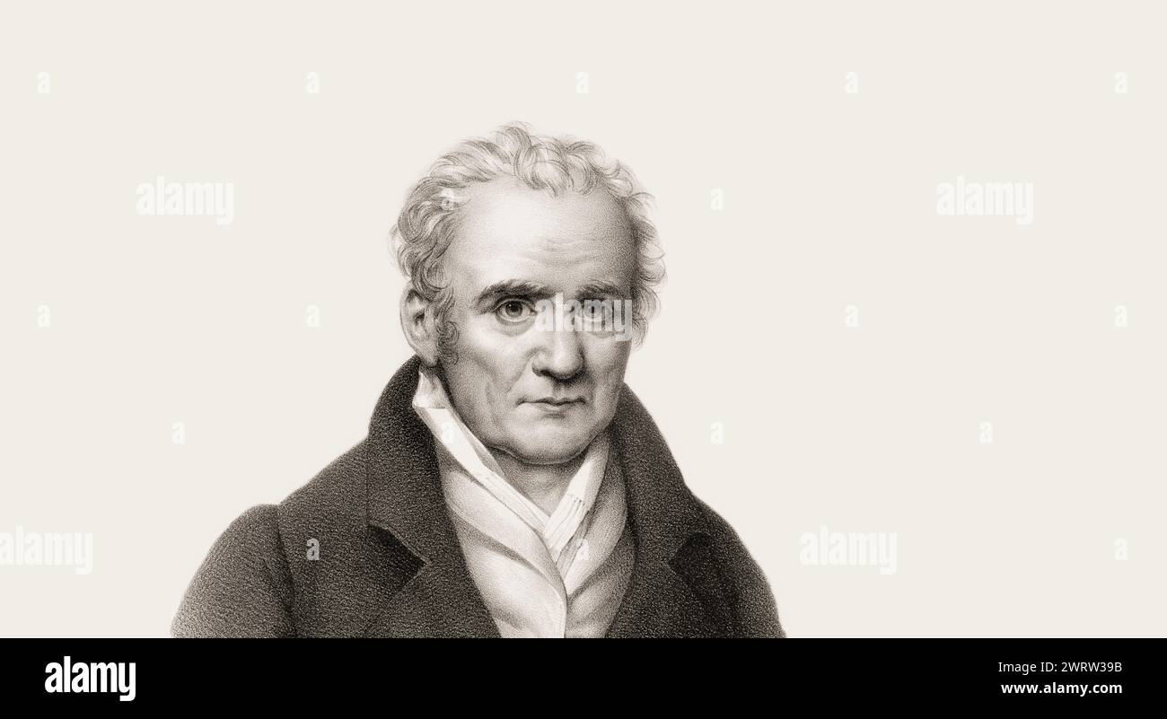 Gaspard Monge, comte de Péluse, 1746 – 1818, mathématicien français Banque D'Images