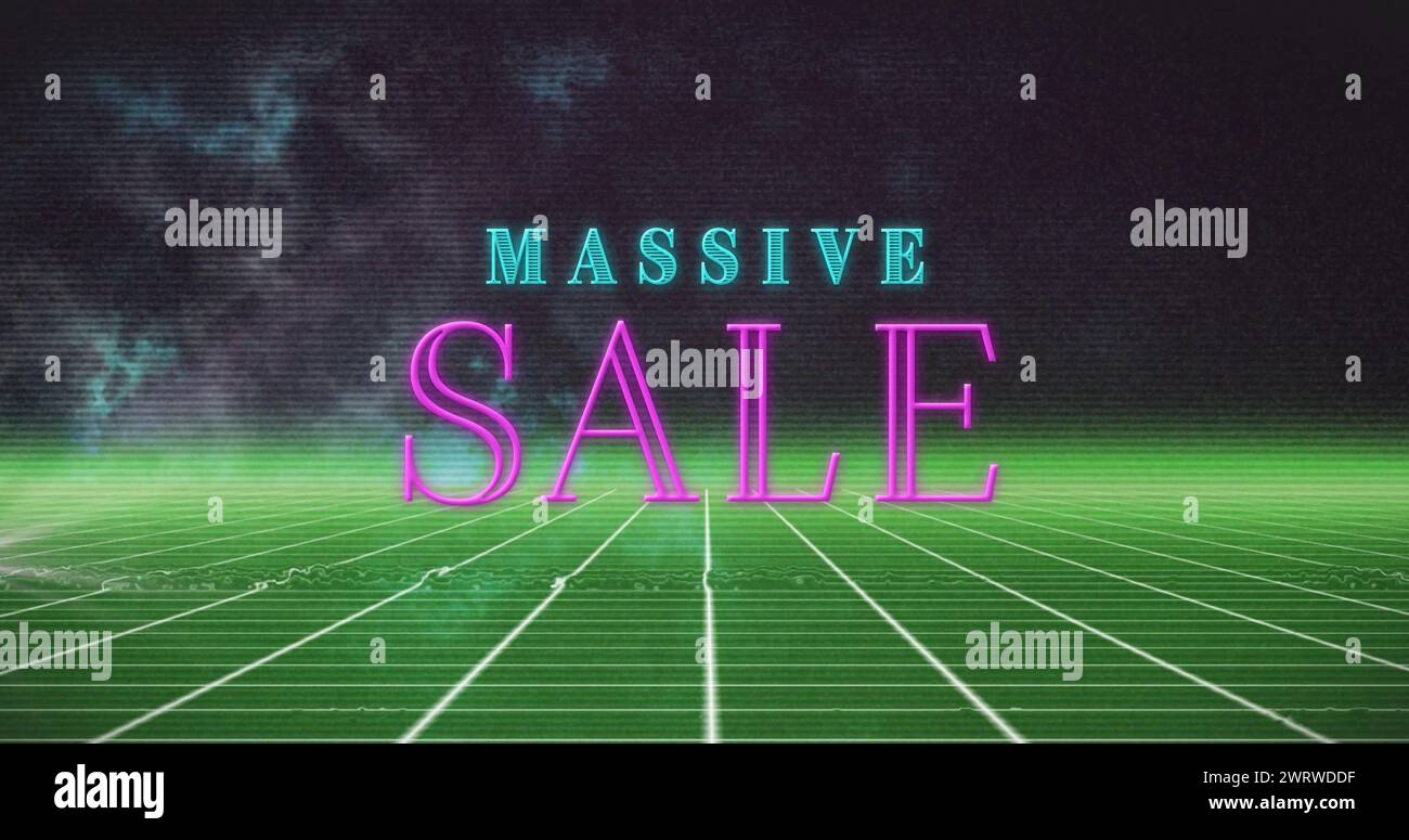 Image de texte de vente massive sur des formes Banque D'Images