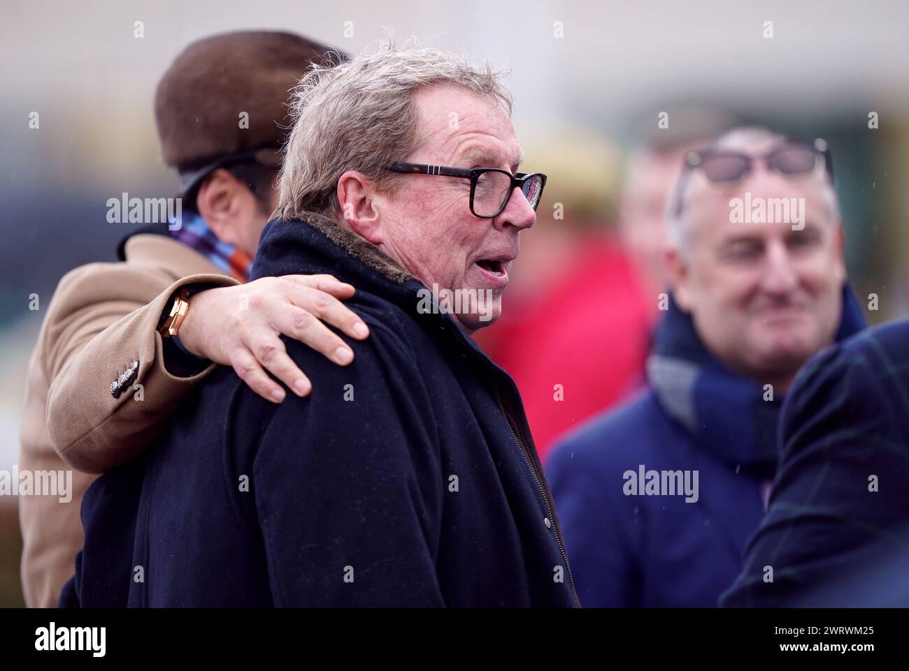 Harry Redknapp après avoir vu son cheval Shakem Up'Arry gagner la TrustATrader plate handicap Chase le troisième jour du Festival de Cheltenham 2024 à l'hippodrome de Cheltenham. Date de la photo : jeudi 14 mars 2024. Banque D'Images