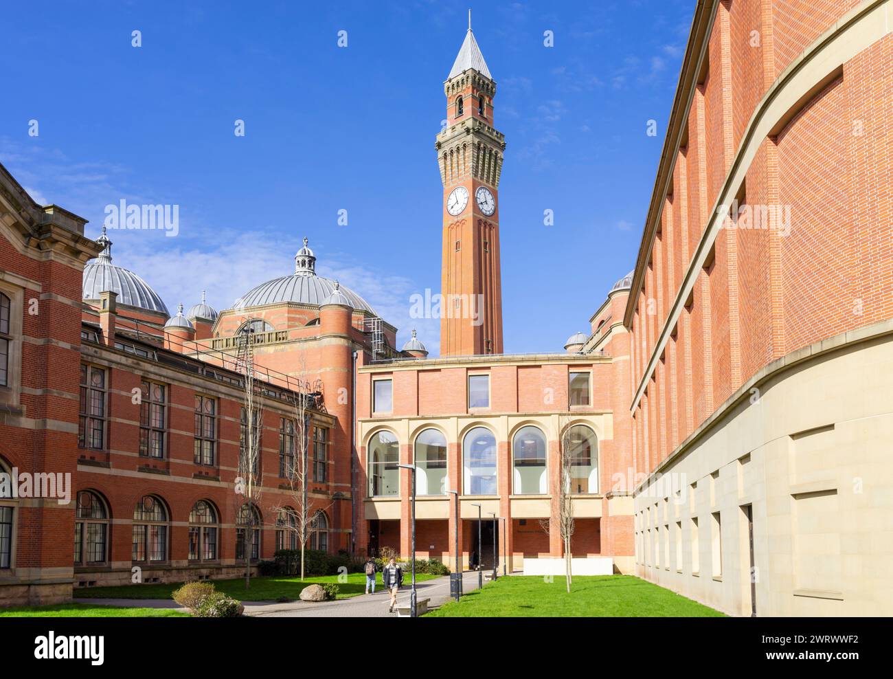 Université de Birmingham University Campus Edgbaston Aston Webb Building C Block et Bramhall Music Building Birmingham West Midlands Angleterre GB Banque D'Images