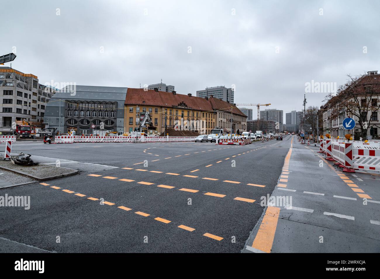 Berlin, Allemagne - 16 décembre 2021 : le Nikolaiviertel, Nicholas Quarter est un ancien quartier de la capitale allemande de Berlin, fondé vers 1200. Banque D'Images
