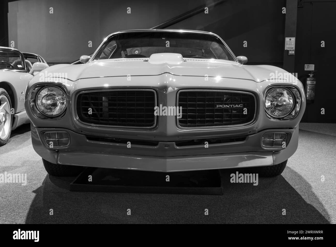 Sparkford.Somerset.United Kingdom.7 janvier 2024.Un Pontiac Firebird TRANS Am de 1973 est exposé au Haynes Motor Museum de Somerset Banque D'Images