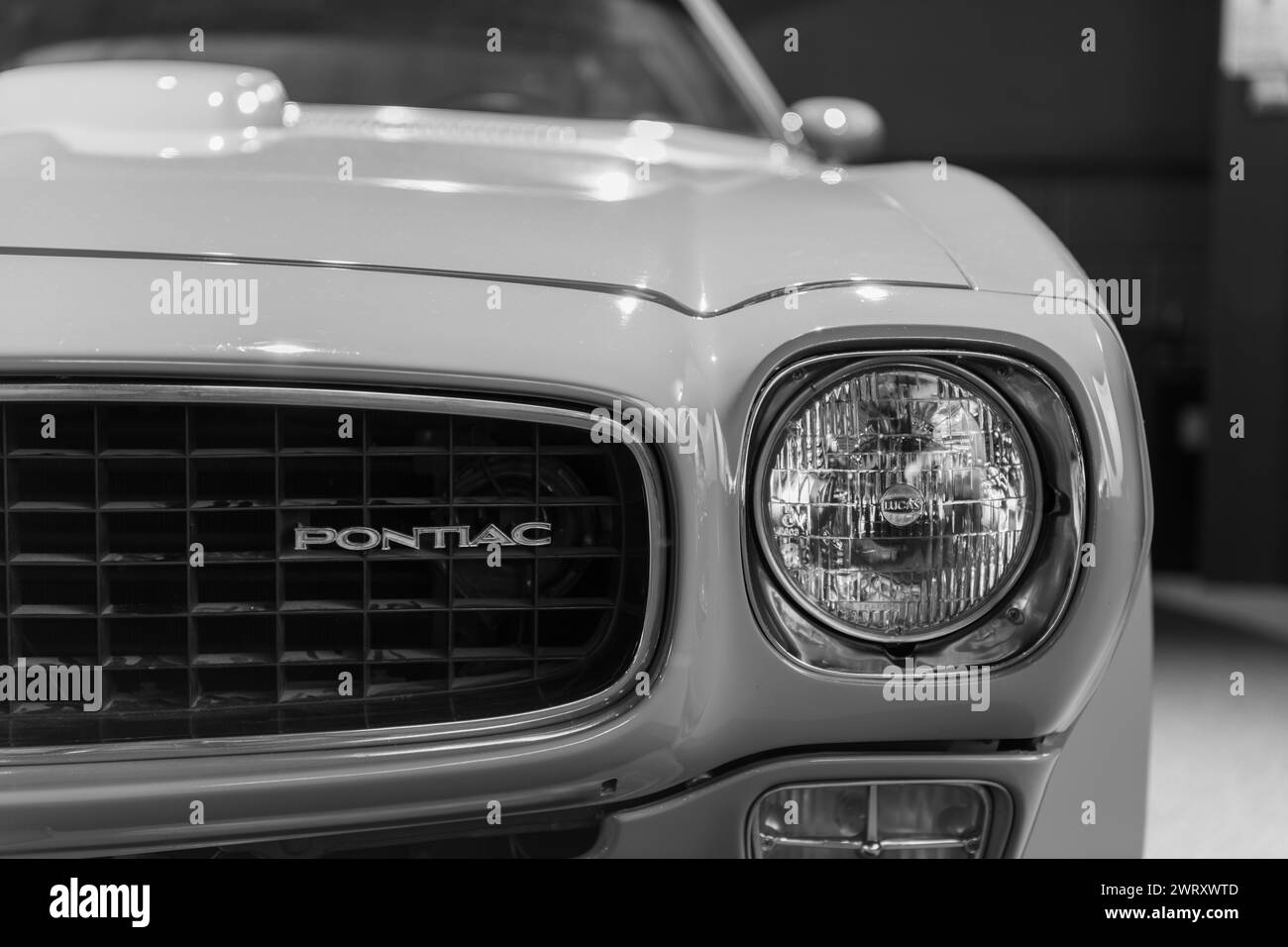 Sparkford.Somerset.United Kingdom.7 janvier 2024.Un Pontiac Firebird TRANS Am de 1973 est exposé au Haynes Motor Museum de Somerset Banque D'Images