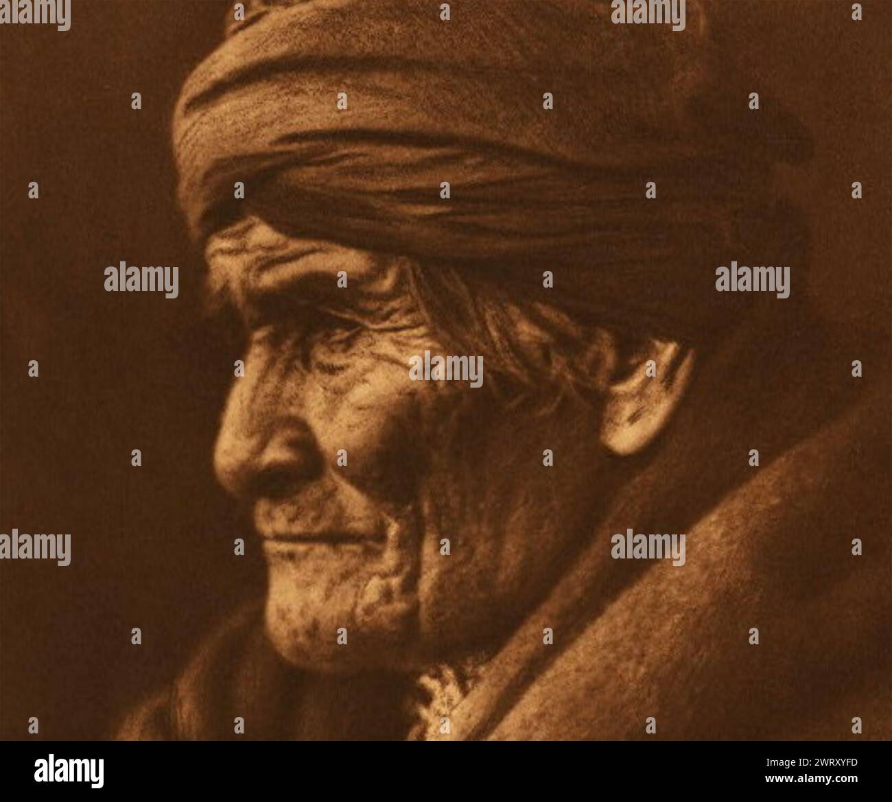 GERONIMO (1829-1909) leader Apache américain vers 1907 Banque D'Images