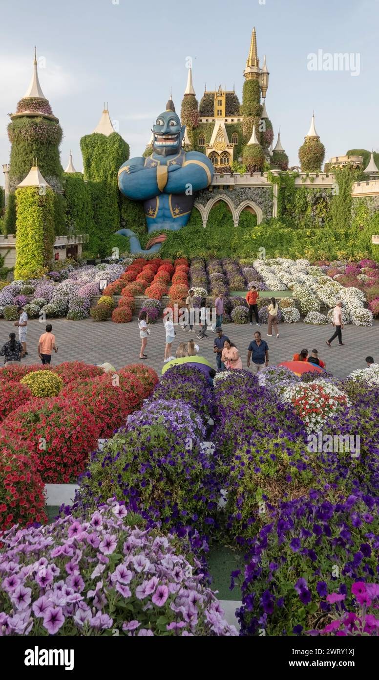 Miracle Garden Dubaï, Émirats arabes Unis Banque D'Images