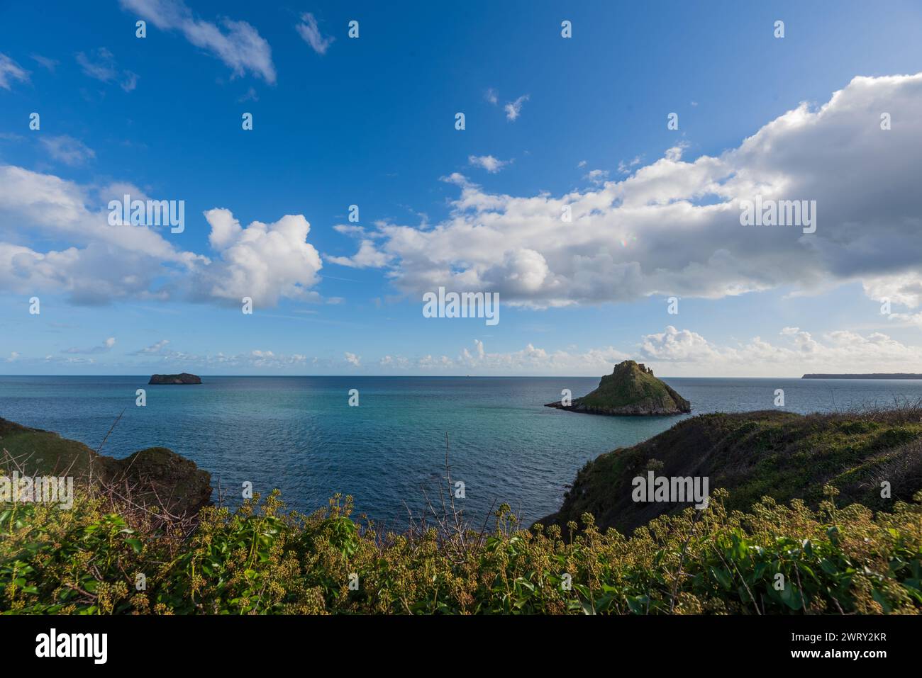 Belle vue à Thatcher point, Torquay, Devon Banque D'Images