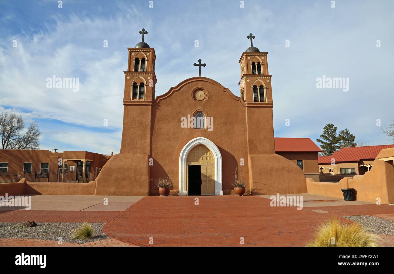 Église San Miguel de Socorro, Nouveau-Mexique Banque D'Images