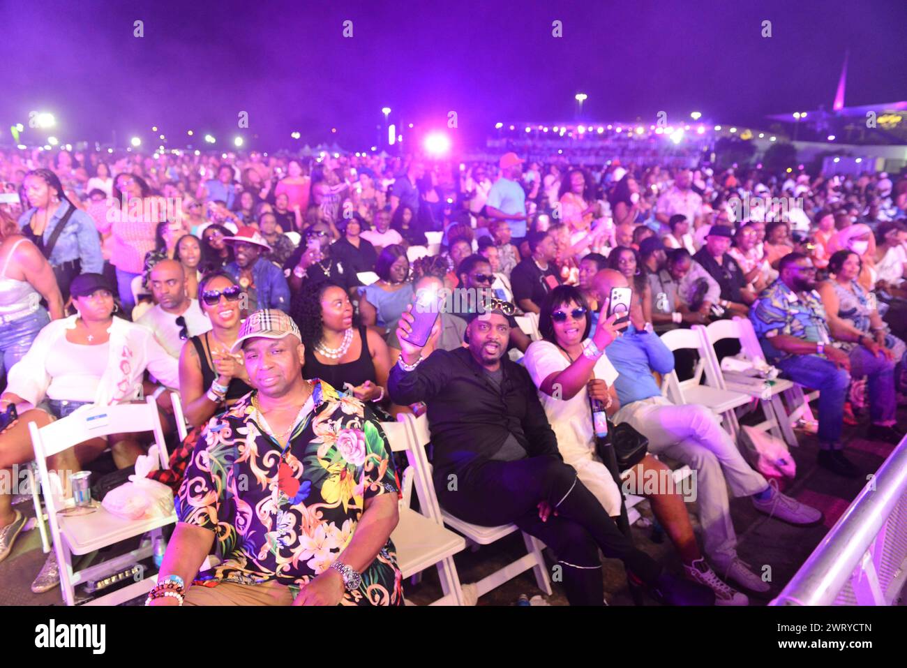 Miami Gardens, États-Unis. 10 mars 2024. MIAMI GARDENS, FLORIDE - 10 MARS : ambiance lors du 17e festival annuel Jazz in the Gardens au Hard Rock Stadium le 10 mars 2024 à Miami Gardens, Floride. (Photo de JL/Sipa USA) crédit : Sipa USA/Alamy Live News Banque D'Images