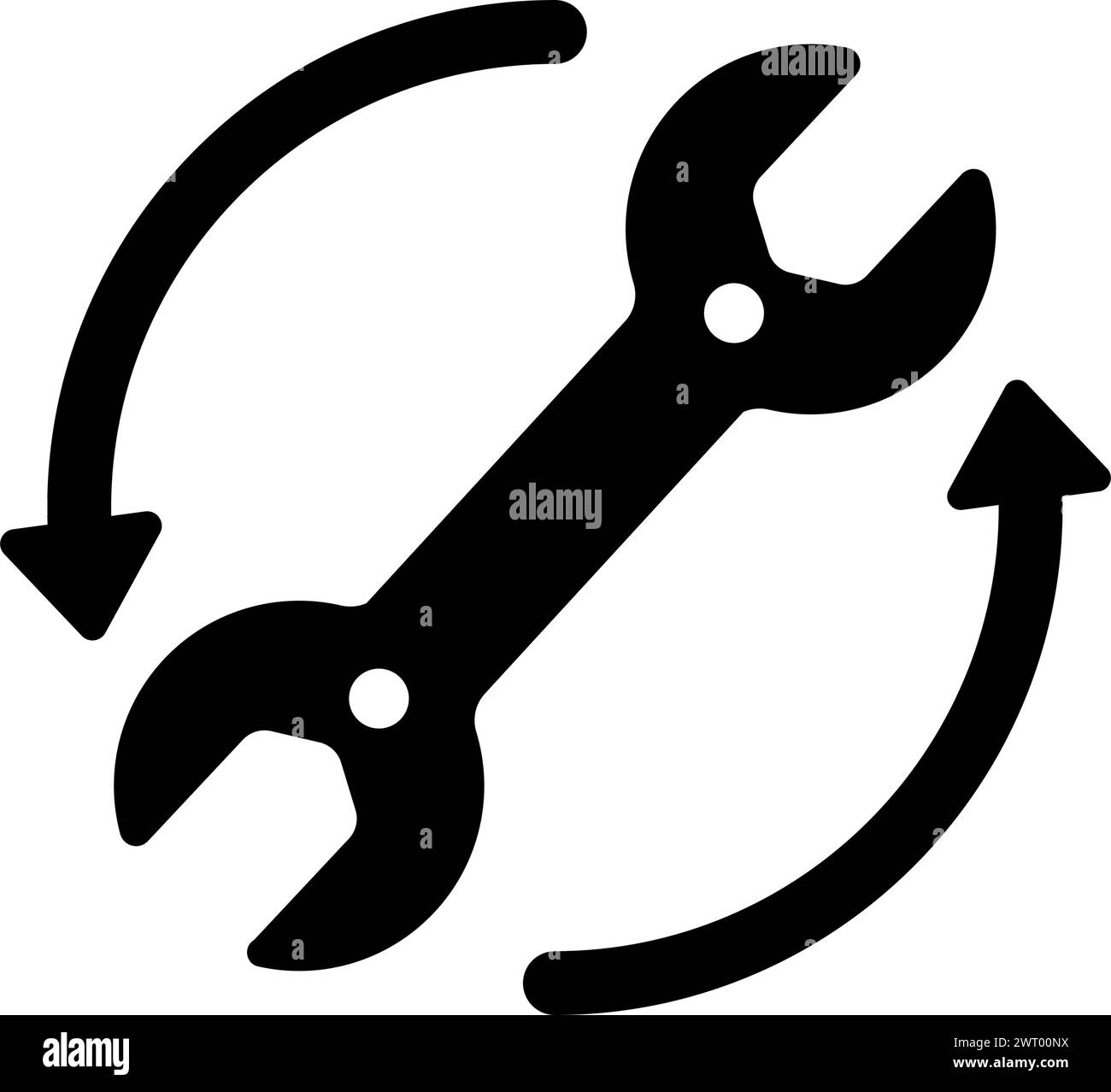 Re Skilling , illustration de l'icône de vecteur de compétence vers le haut Illustration de Vecteur