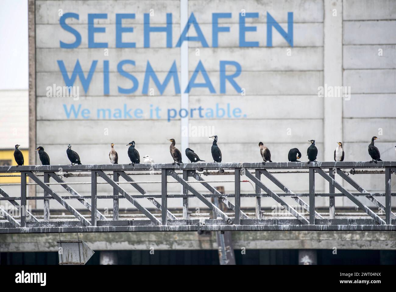 Blick auf den Seehafen Wismar. WISMAR *** vue du port de Wismar WISMAR Copyright : FrankxHormannx/xnordlicht Banque D'Images