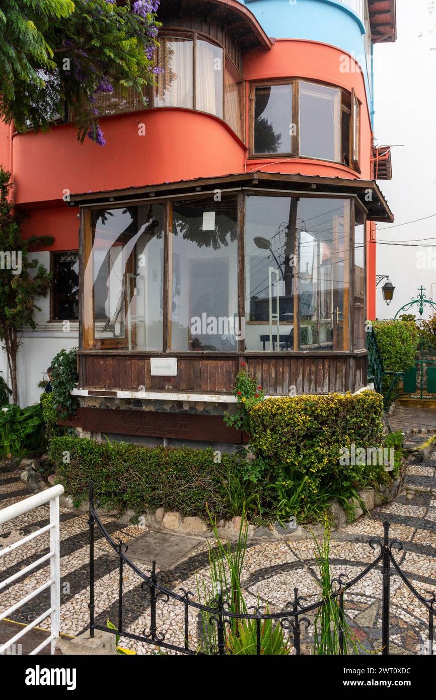 Belle vue sur la Sebastiana (Pablo Neruda's House Museum) Banque D'Images