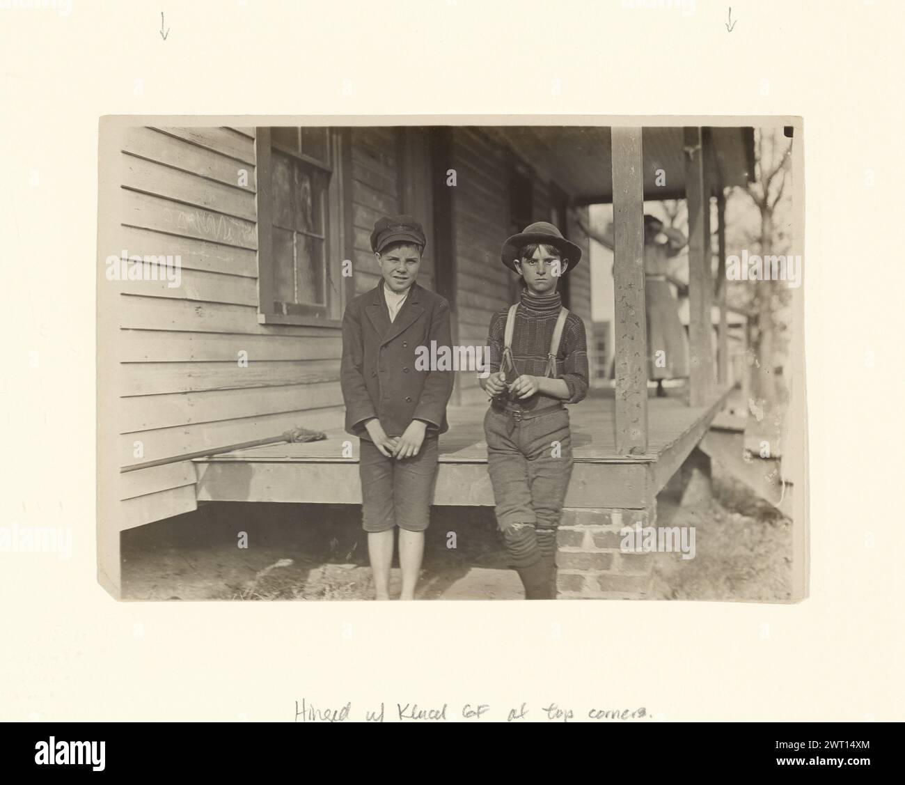 Morris Small et John Lewis, Chester, Caroline du Sud. Lewis W. Hine, photographe (américain, 1874 - 1940) Nov-08 (verso, impression) centre droit, crayon : '331 [latéralement]' ; en bas à droite, crayon : '331 [à l'envers]'; Banque D'Images