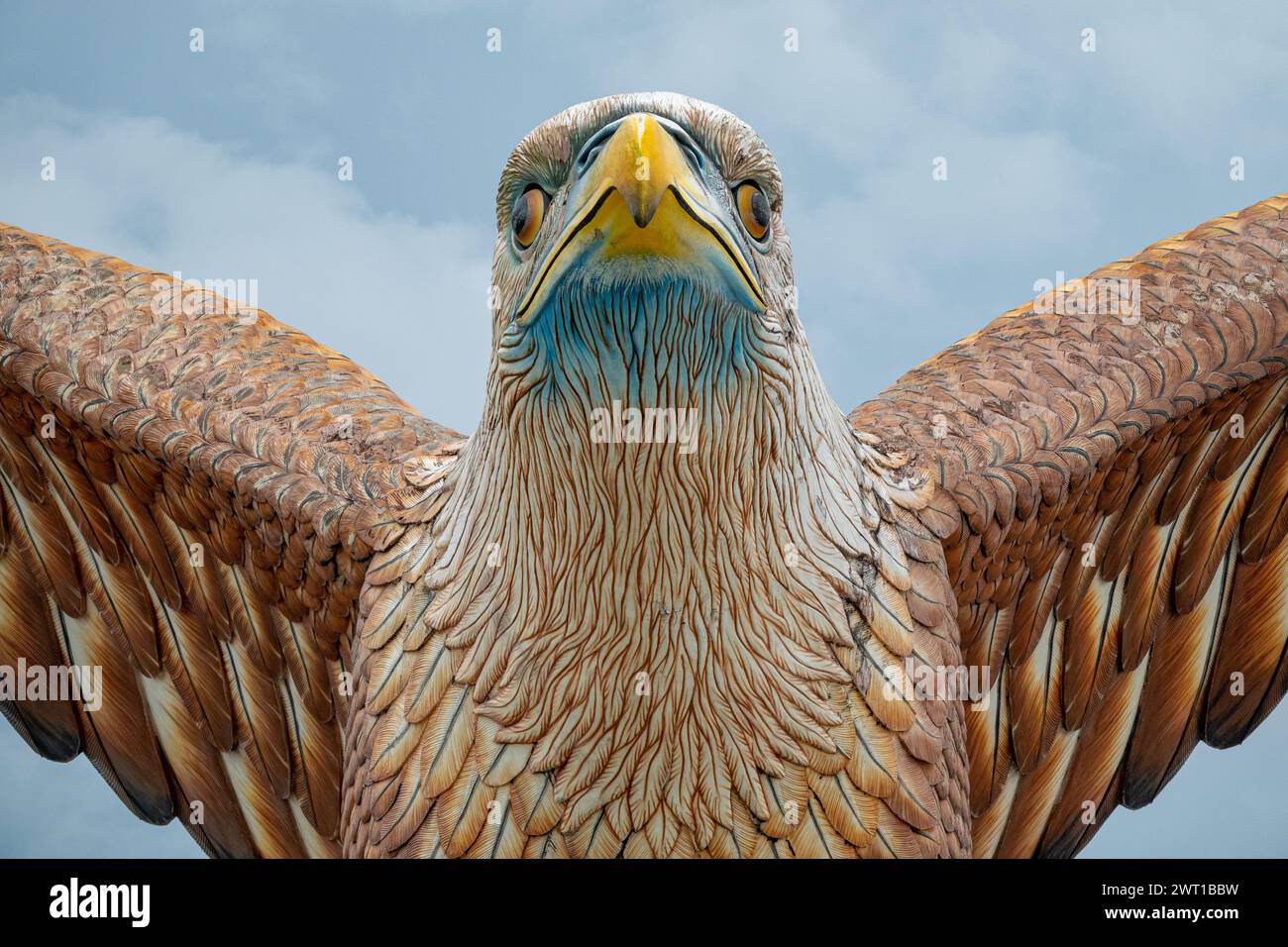 Cette statue géante d'aigle est le symbole de l'île de Langkawi, en Malaisie Banque D'Images