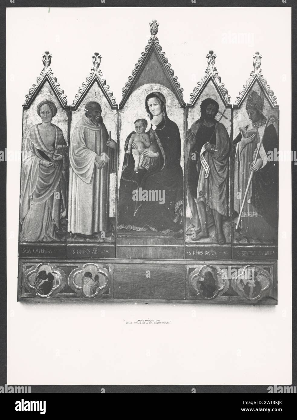 Ombrie Pérouse Pérouse Galleria Nazionale dell'Umbria6. Hutzel, Max 1960-1990 vues de la peinture et de la sculpture ombrienne. Photographe et érudit d'origine allemande Max Hutzel (1911-1988) photographié en Italie du début des années 1960 jusqu'à sa mort. Le résultat de ce projet, appelé Foto Arte Minore par Hutzel, est une documentation approfondie du développement historique de l'art en Italie jusqu'au XVIIIe siècle, y compris des objets des Étrusques et des Romains, ainsi que des monuments médiévaux, romans, gothiques, Renaissance et baroques. Les images sont organisées par région géographique en Italie, puis par province Banque D'Images