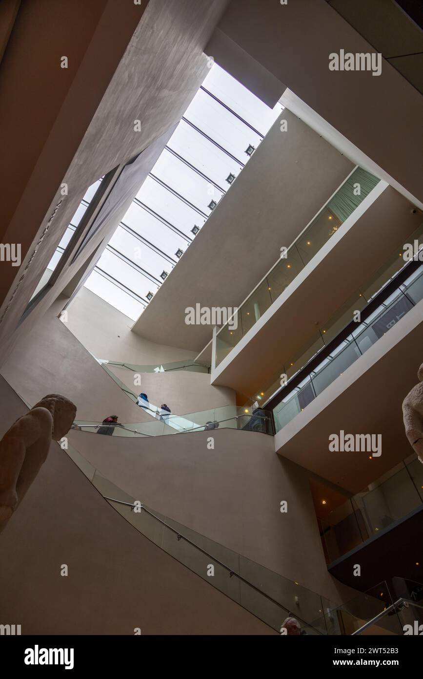 Escalier de Rick Mather Architects, Ashmolean Museum of Art and Archaeology, Oxford Banque D'Images