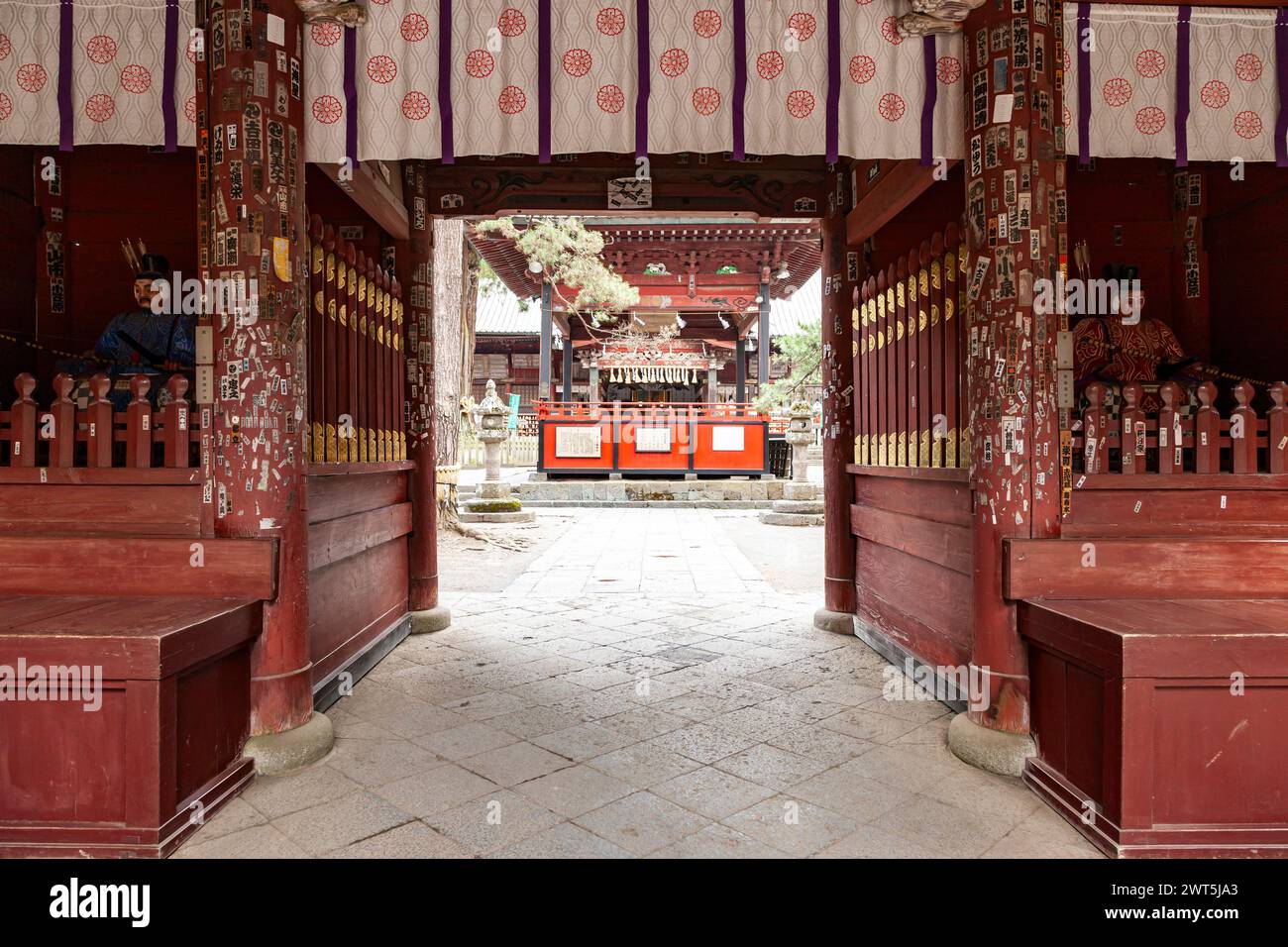Sanctuaire Kitaguchi Hongu Fuji Sengen, Mt. Fuji, Fujiyoshida ville, Yamanashi, Japon, Asie de l'est, Asie Banque D'Images