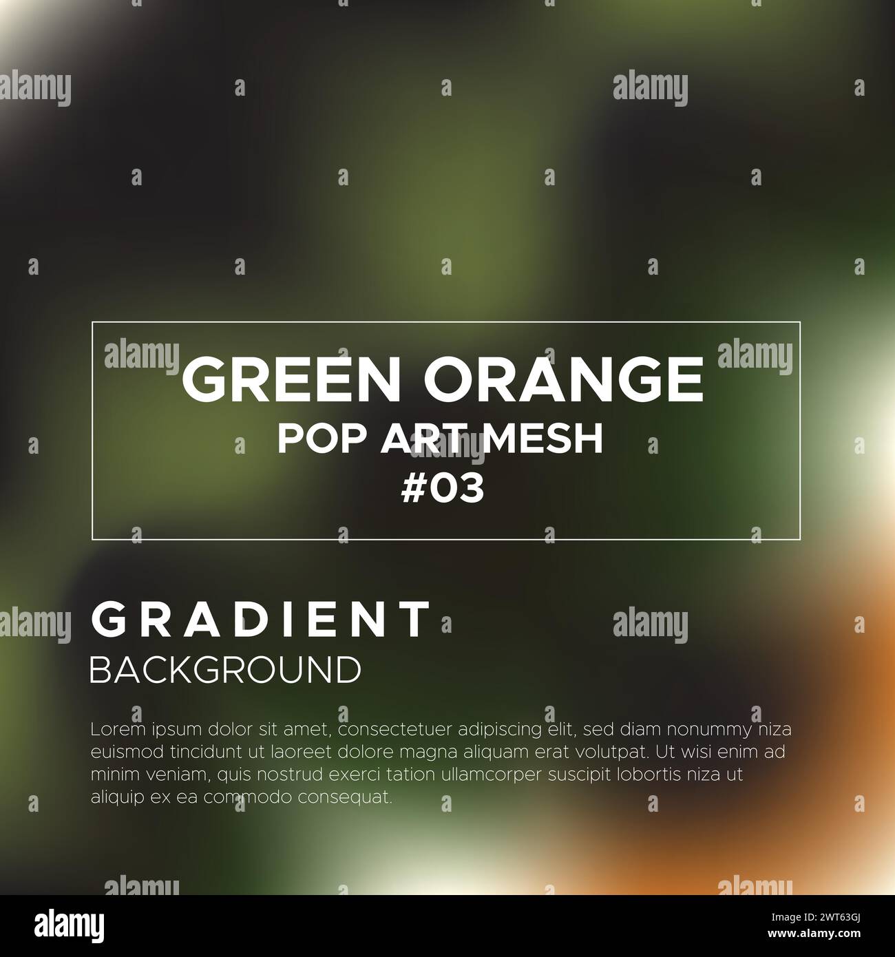 Dégradé flou vert orange fond abstrait Illustration de Vecteur