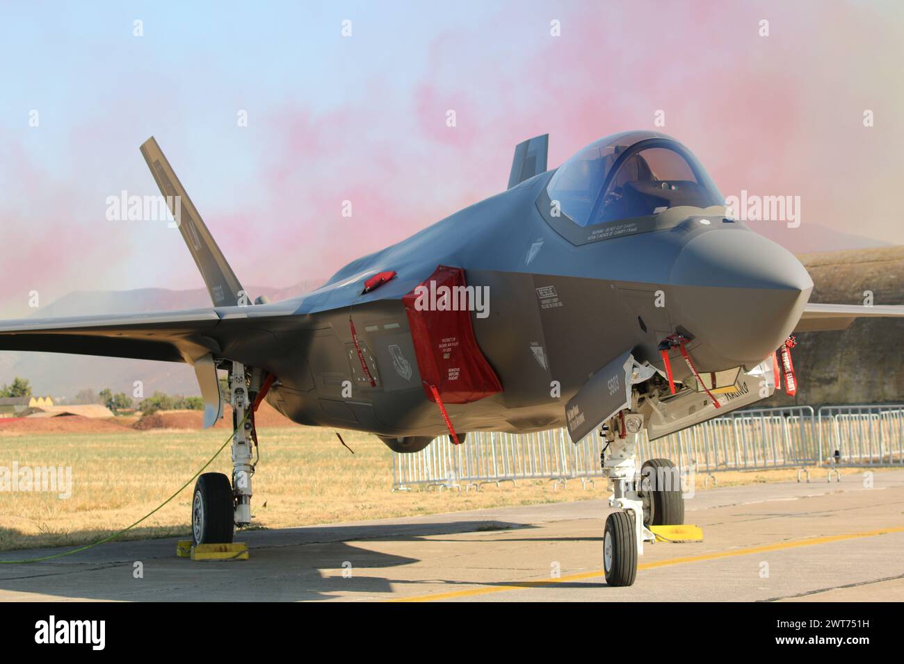 F-35 écran statique, spectacle aérien de Tanagra, Athènes Grèce. 3 septembre 2023 Banque D'Images