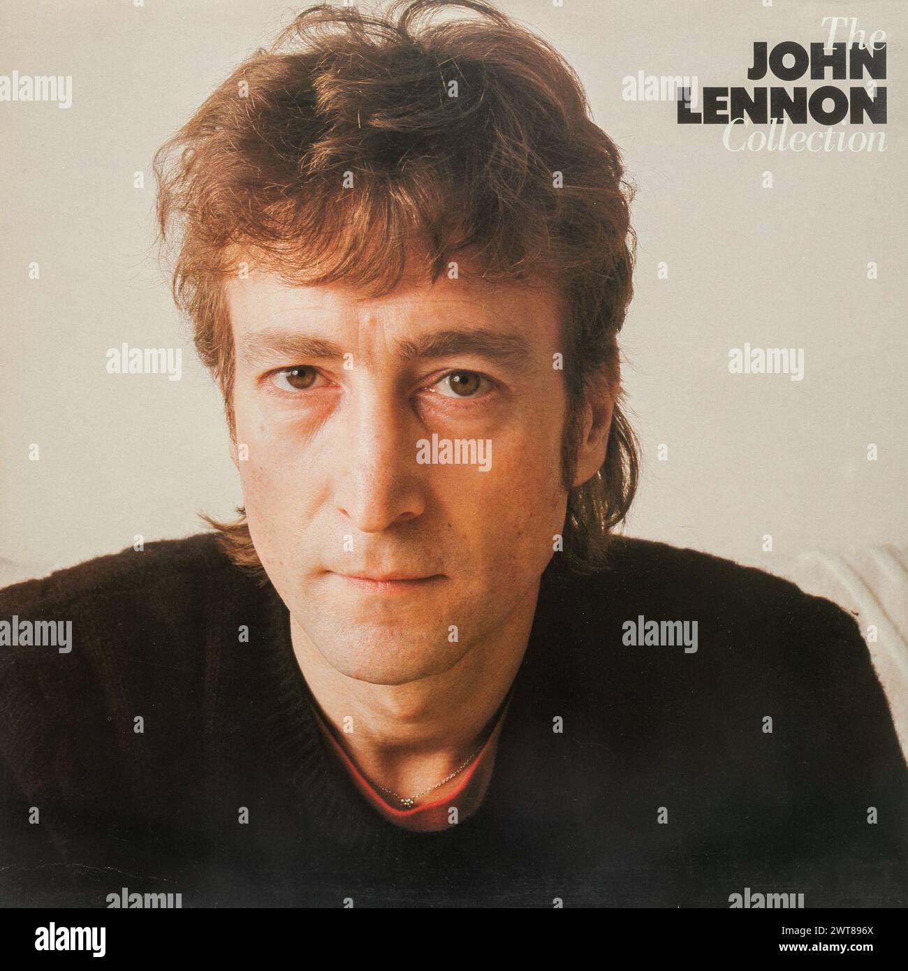The John Lennon Collection, album vinyle LP pochette, compilation posthume sortie en 1982 Banque D'Images