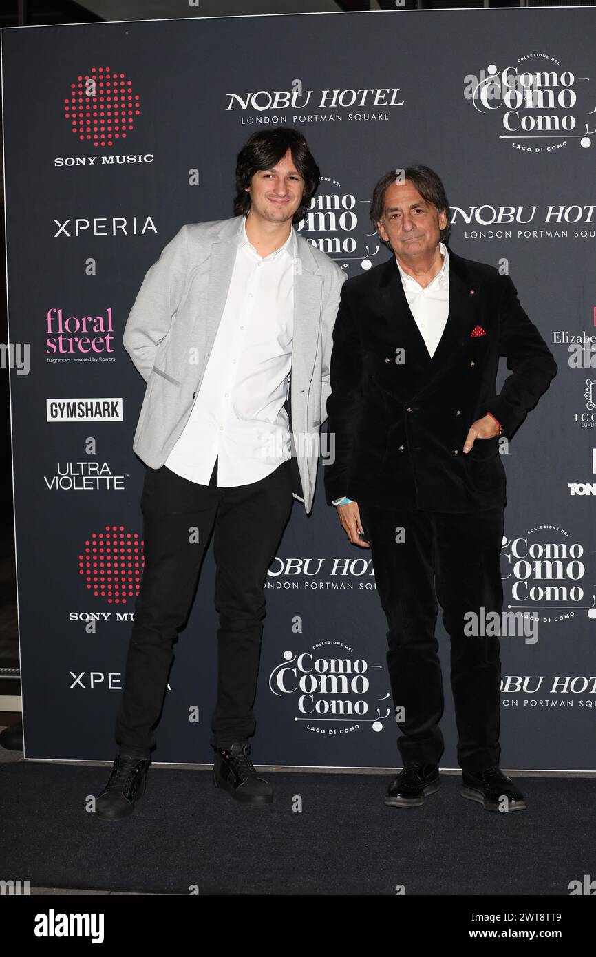 Un invité assiste aux Sony Music UK Brit Awards 2024 après la fête au Nobu Hotel à Londres. Banque D'Images