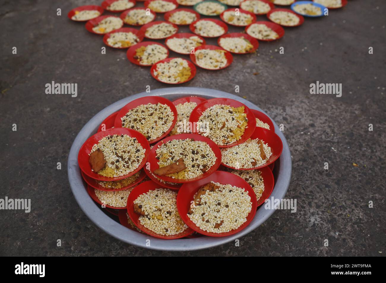 Nourriture iftar préparée pour les musulmans Banque D'Images