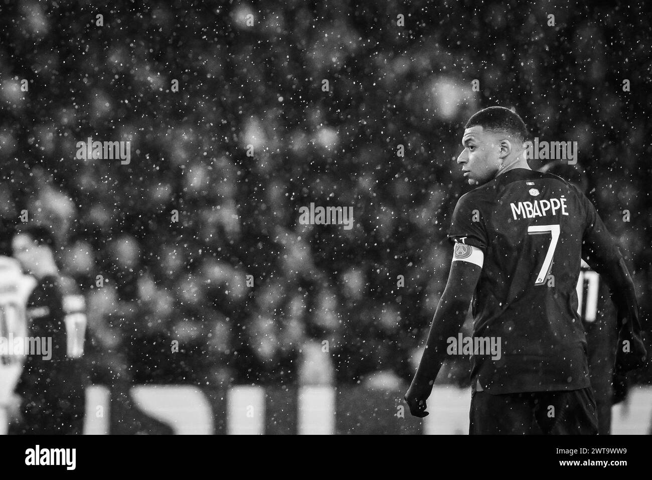 Paris, France. 25 février 2024. Kylian MBAPPE du PSG lors du match de Ligue 1 entre le Paris Saint-Germain et le stade Rennais (Rennes) le 25 février 2024 au stade Parc des Princes à Paris, France - photo Matthieu Mirville/DPPI crédit : DPPI Media/Alamy Live News Banque D'Images