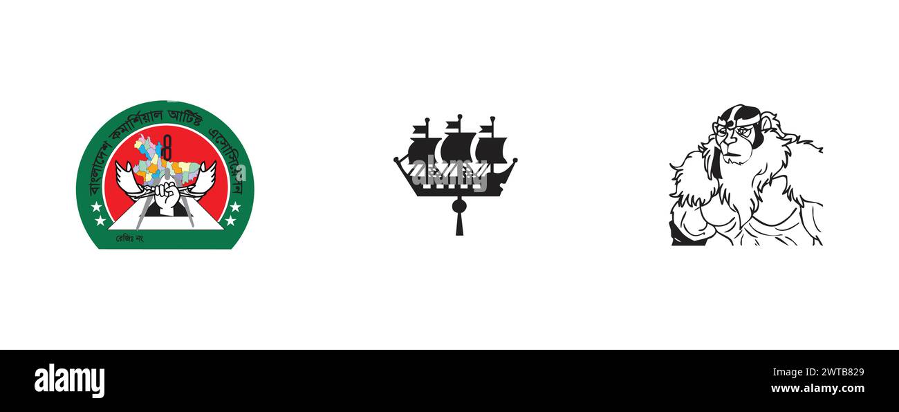 ThunderCats, Admiralteistvo Sankt-Petersburg, Bangladesh commercial Artist Association. Collection de logo vectoriel supérieure. Illustration de Vecteur