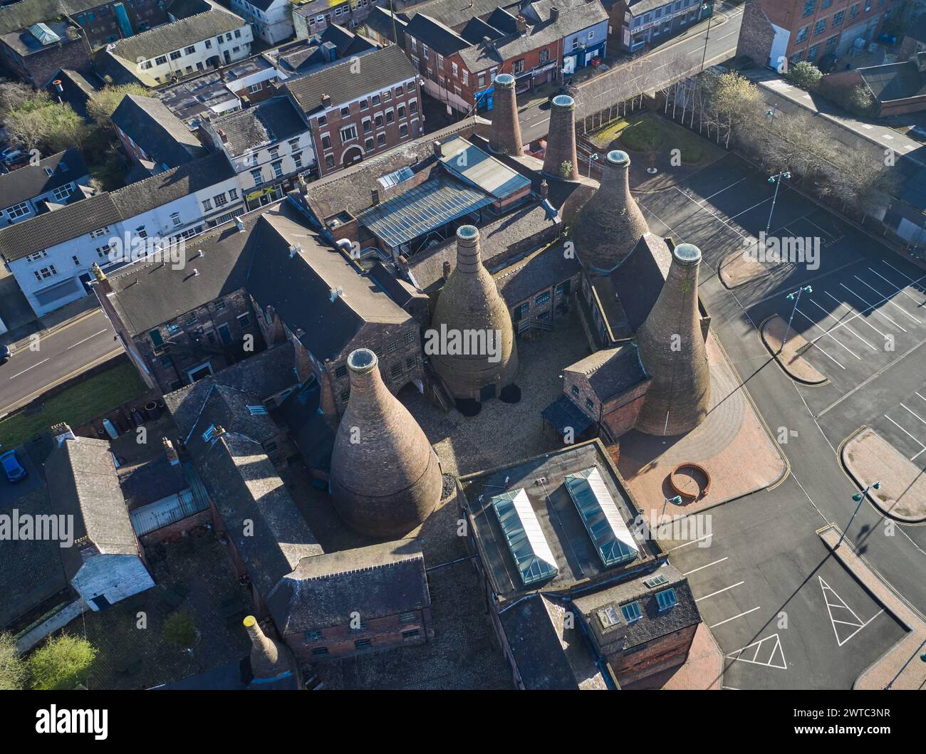 Gladstone Pottery Museum et Roslyn Works, Longton, Stoke-on-Trent Banque D'Images