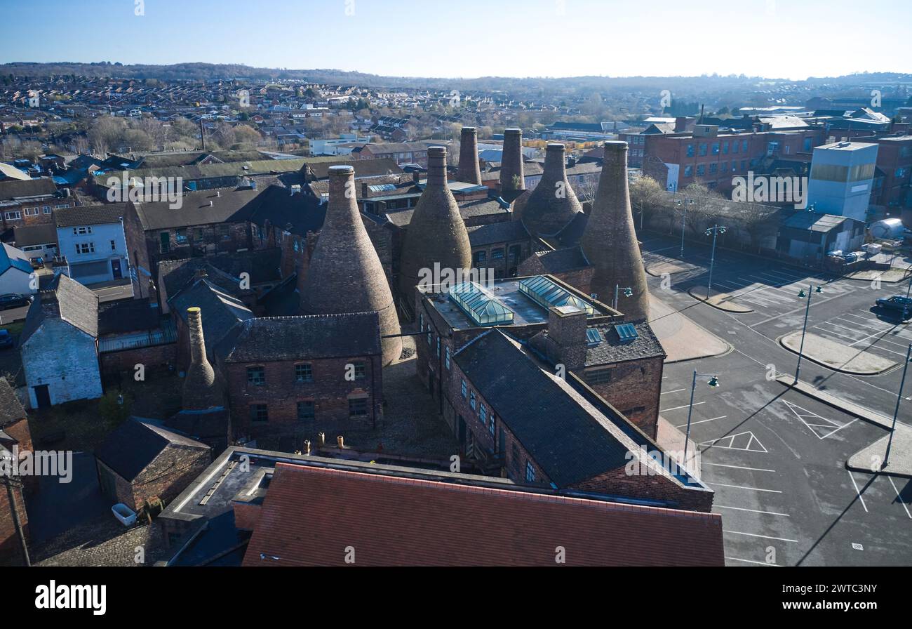 Gladstone Pottery Museum et Roslyn Works, Longton, Stoke-on-Trent Banque D'Images