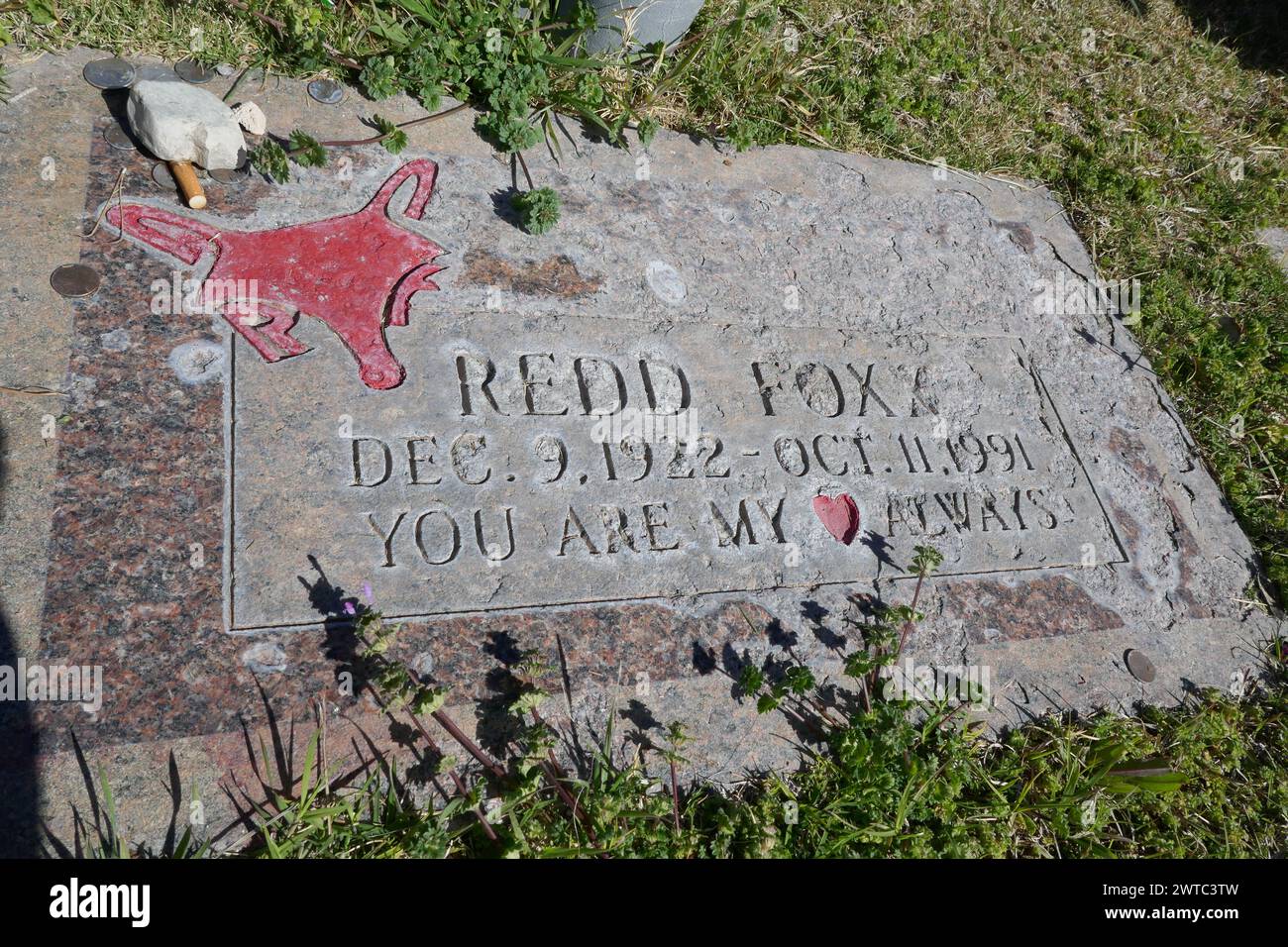 Las Vegas, Nevada, USA 8 mars 2024 acteur REDD Foxx grave dans la