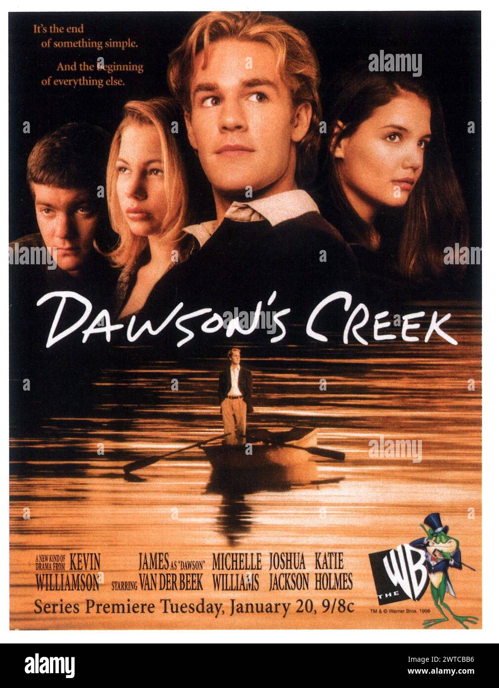 1998 Dawson's Creek WB première de la publicité de l'émission de télévision Banque D'Images