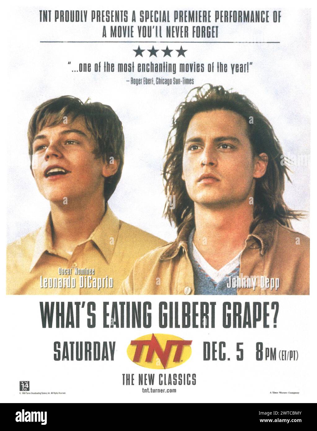 1993 What's Eating Gilbert Grape affiche de sortie du film, réalisateur : Lasse Hallström. Avec Johnny Depp, Leonardo DiCaprio, Juliette Lewis Banque D'Images