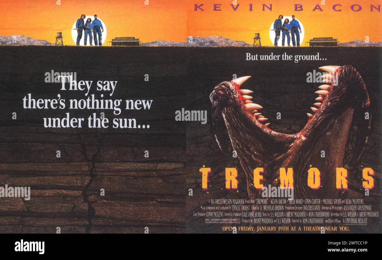 Affiche du film tremors de 1990 Banque D'Images