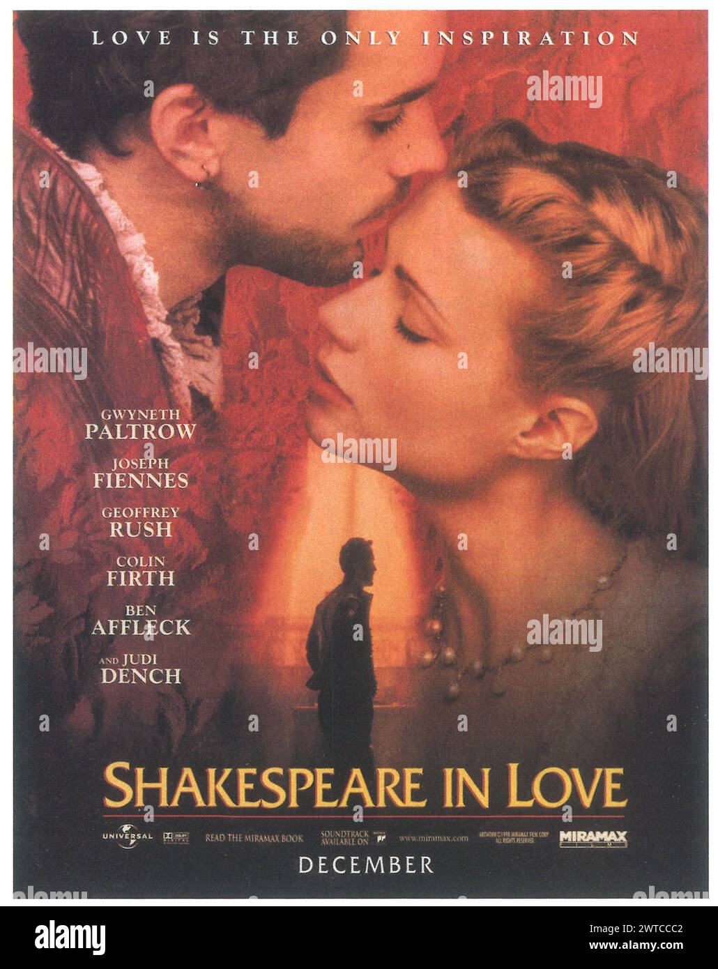 1998 Shakespeare in Love affiche de film, réalisateur : John Madden Banque D'Images