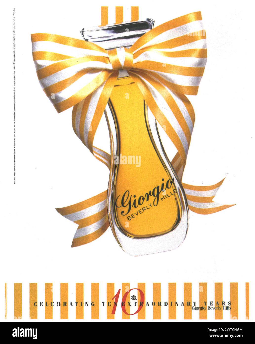 1992 Giorgio par Giorgio Beverly Hills annonce de parfum Banque D'Images