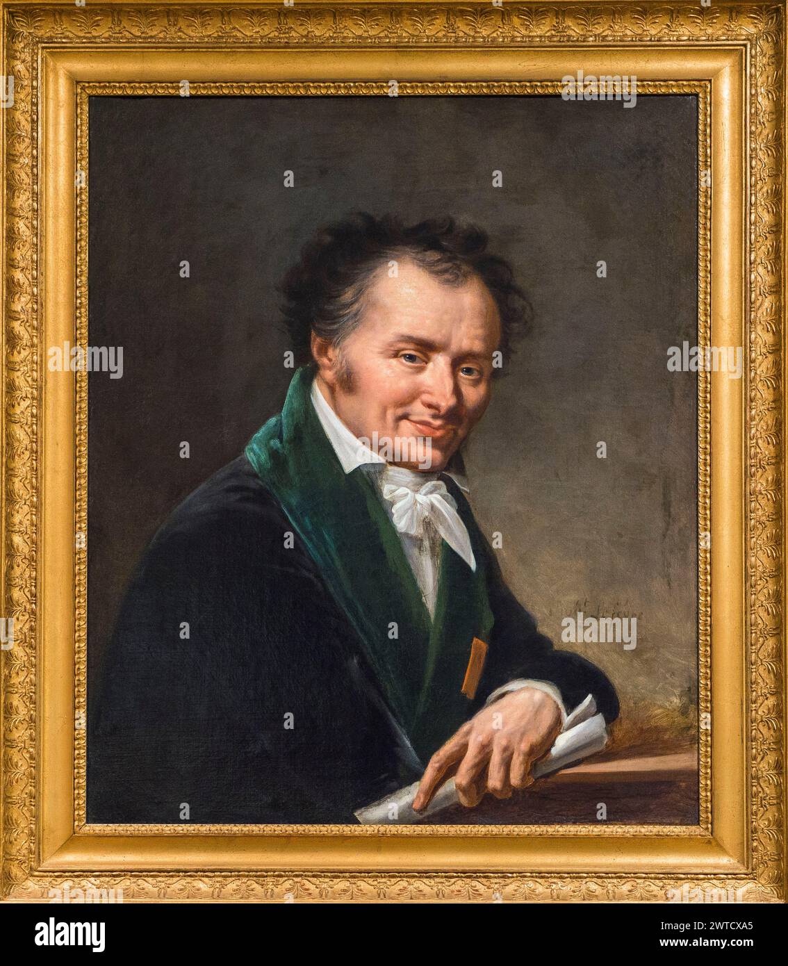 Portrait de Dominique vivant, baron Denon (1747 - 1825), alias vivant Denon ou Dominique vivant Denon, (vivant-Denon) peinture de Robert Lefevre (1755-1830) Musée des Beaux-Arts, Caen, France Banque D'Images