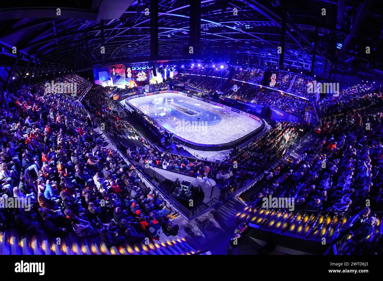 Rotterdam, pays-Bas. 17 mars 2024. ROTTERDAM, PAYS-BAS - 17 MARS : AHOY lors des Championnats du monde ISU sur courte piste 2024 à Ahoy le 17 mars 2024 à Rotterdam, pays-Bas. (Photo de Douwe Bijlsma/Orange Pictures) crédit : Orange pics BV/Alamy Live News Banque D'Images