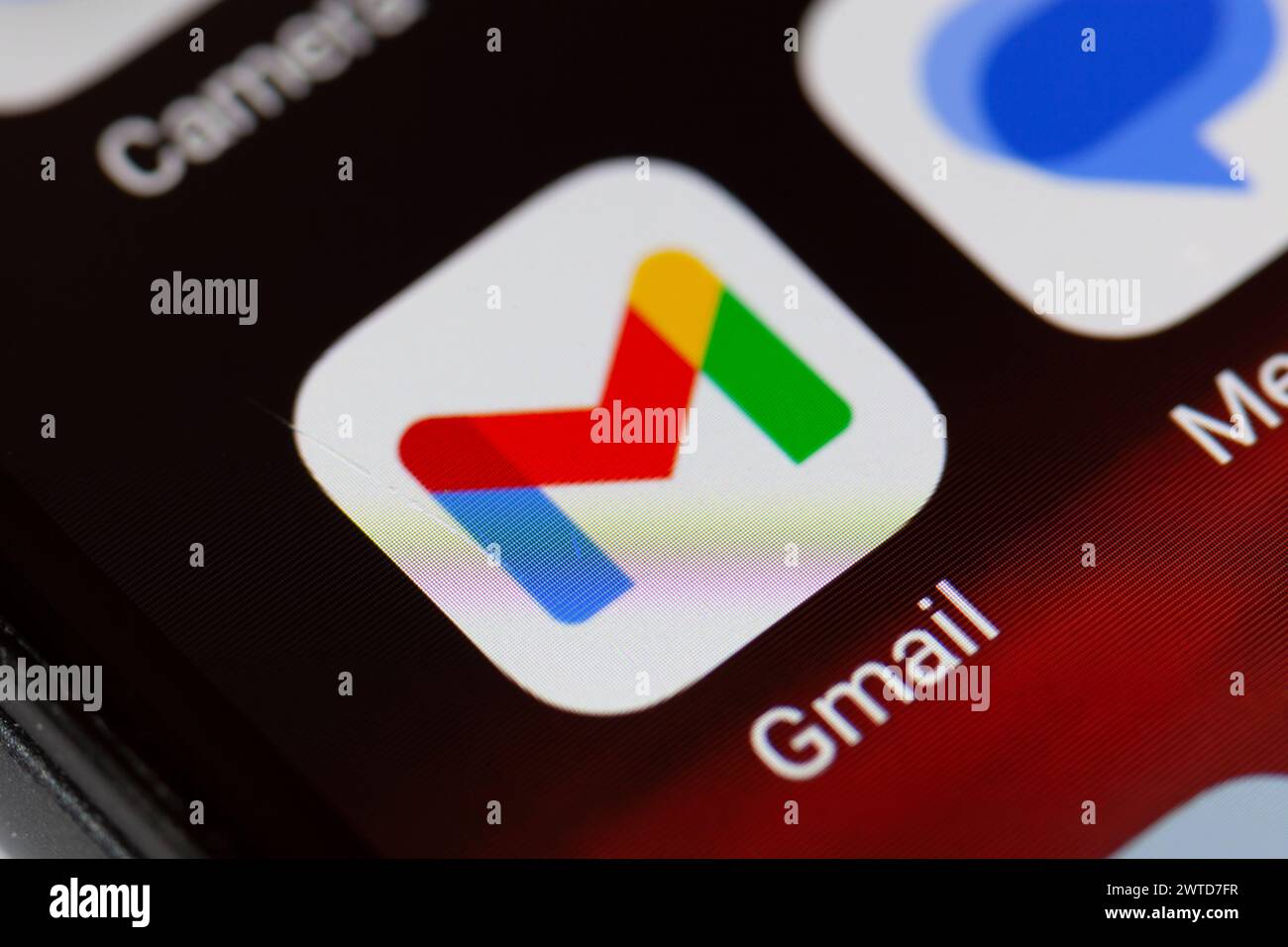 Icône de l'application Gmail sur le téléphone mobile Banque D'Images