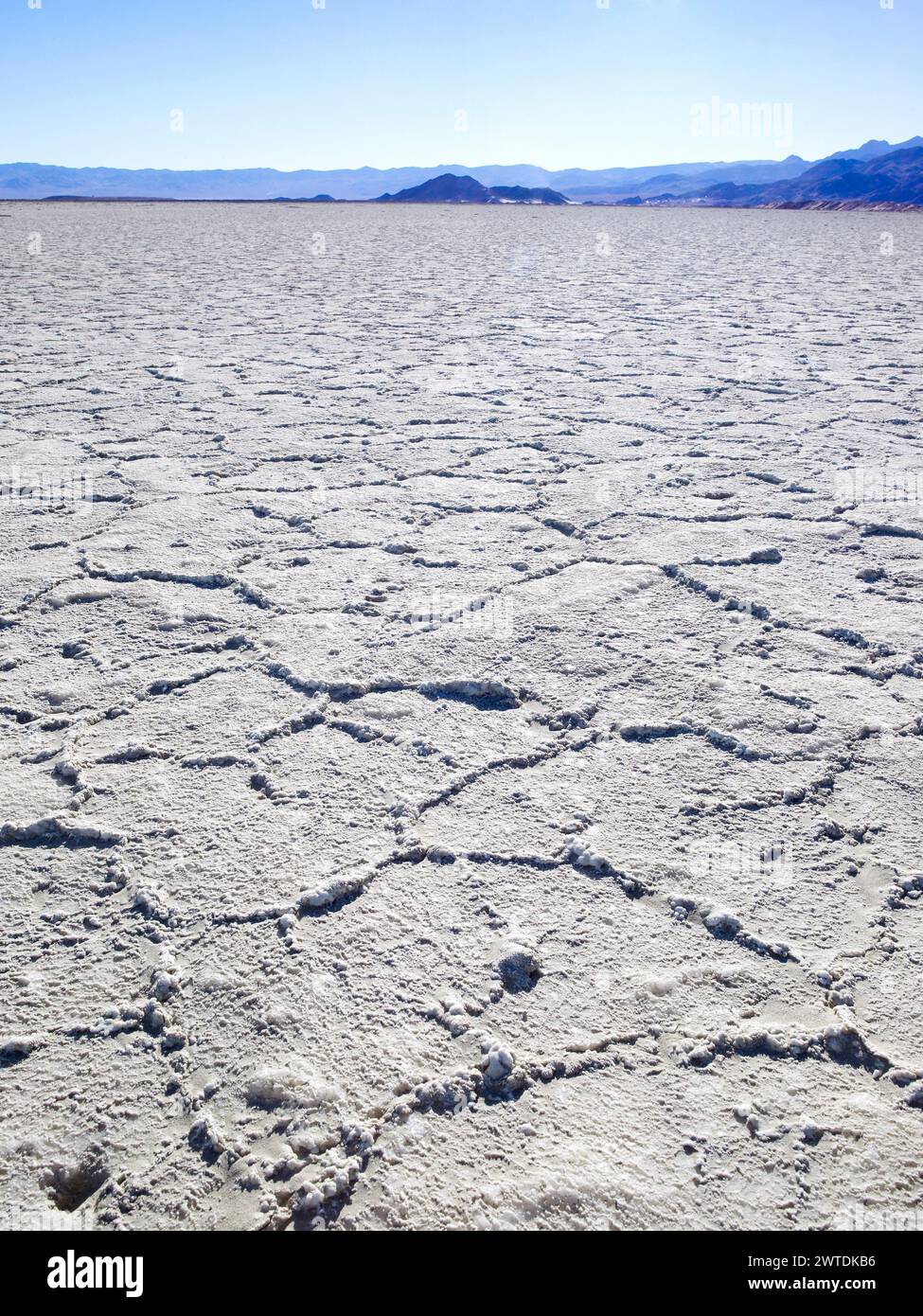 White Salt Flats, Death Valley California USA Banque D'Images