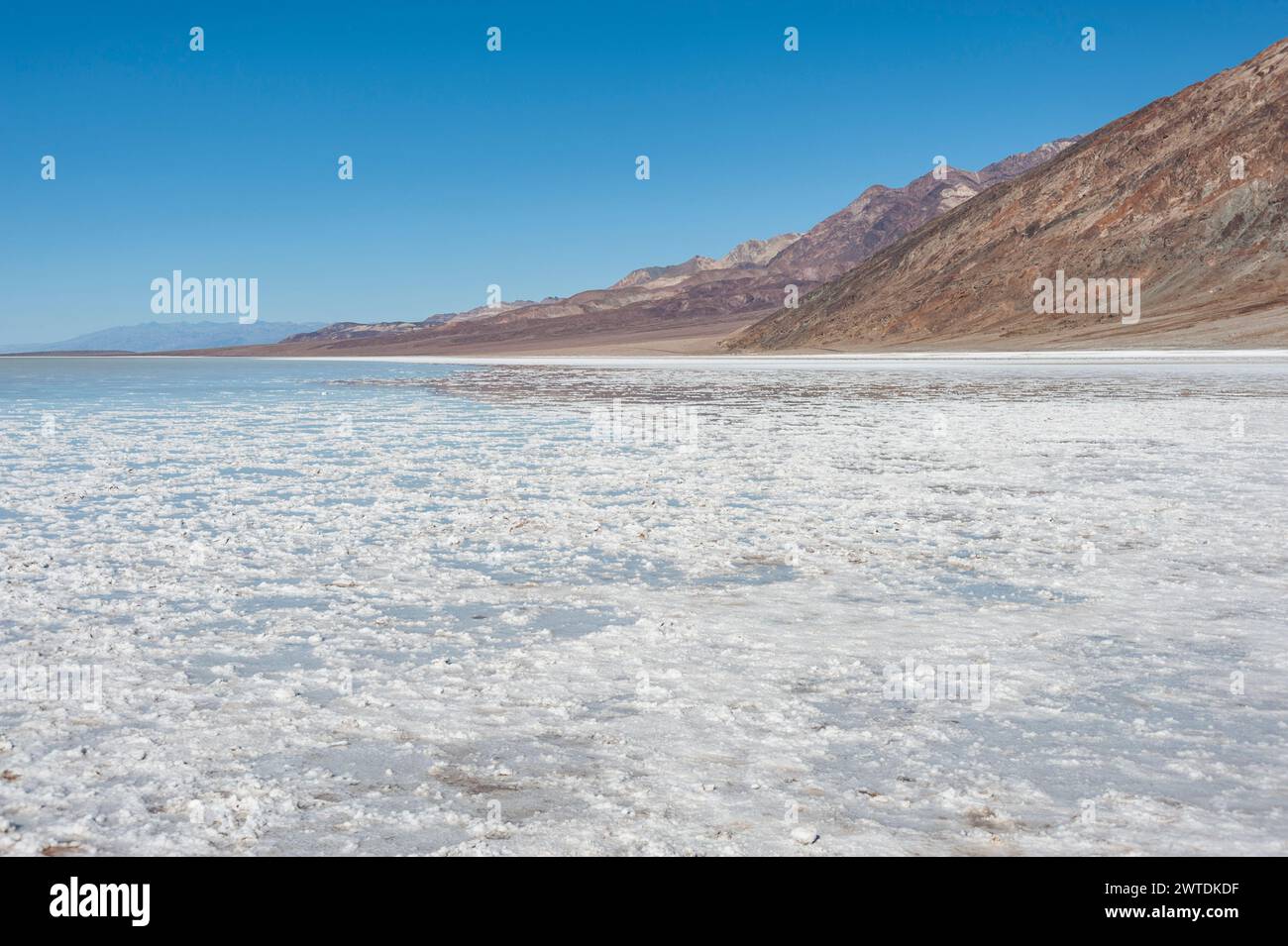White Salt Flats, Death Valley California USA Banque D'Images