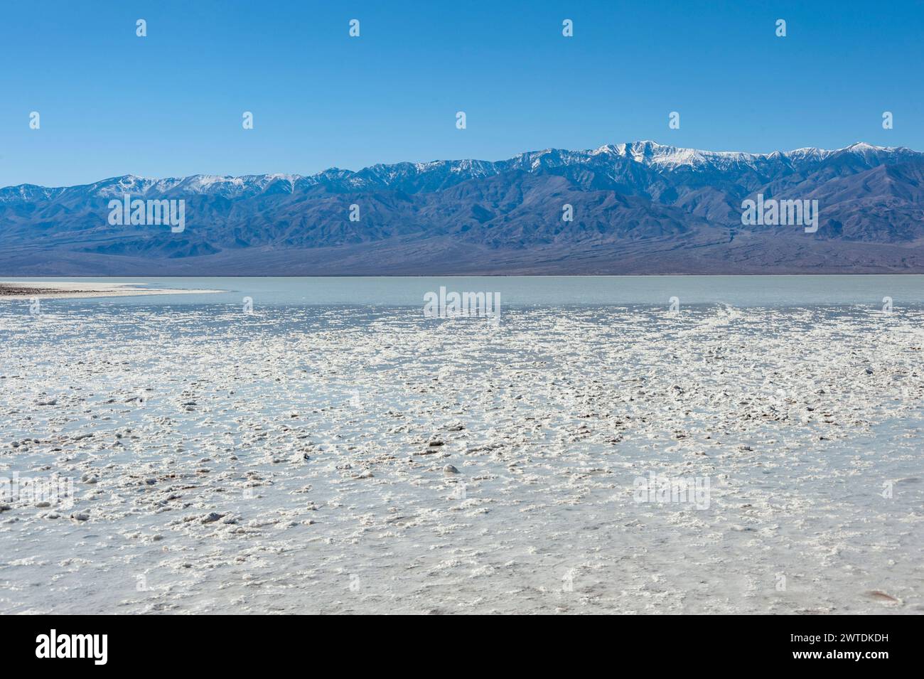 White Salt Flats, Death Valley California USA Banque D'Images