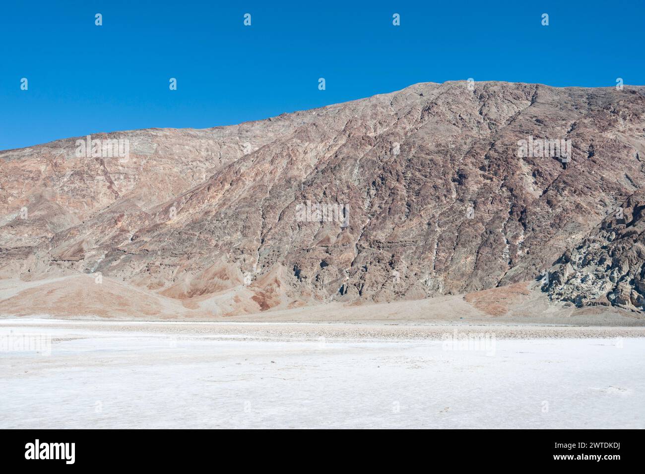 White Salt Flats, Death Valley California USA Banque D'Images